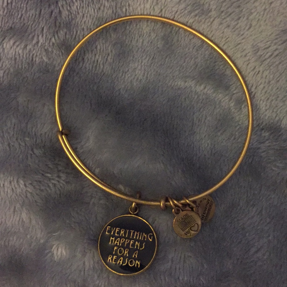 Everything happens for a reason gold Alex and ani